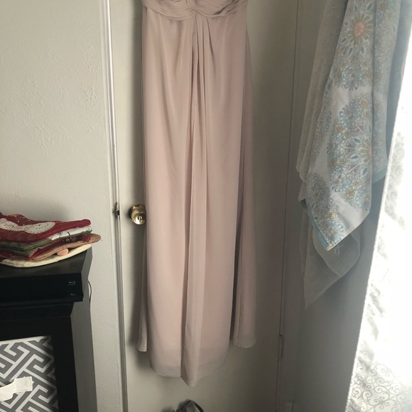 Strapless Champange Formal Dress by Bill Levkoff - Picture 8 of 8